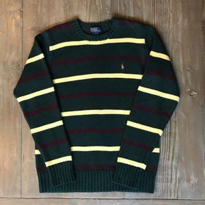 Polo by Ralph Lauren Green Stripe Sweater